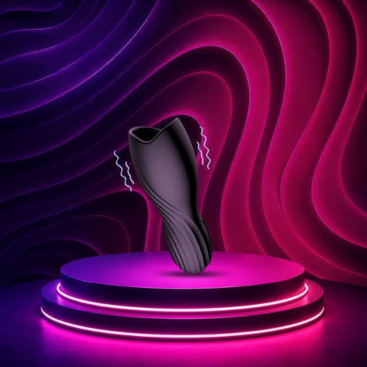 Rechargeable Silicone Vibrating Male Masturbator Sleeve Waterproof Design