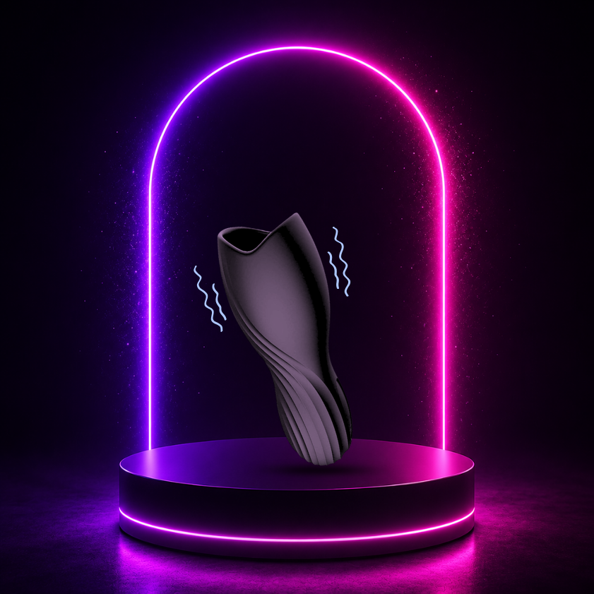 Rechargeable Silicone Vibrating Male Masturbator Sleeve Waterproof Design
