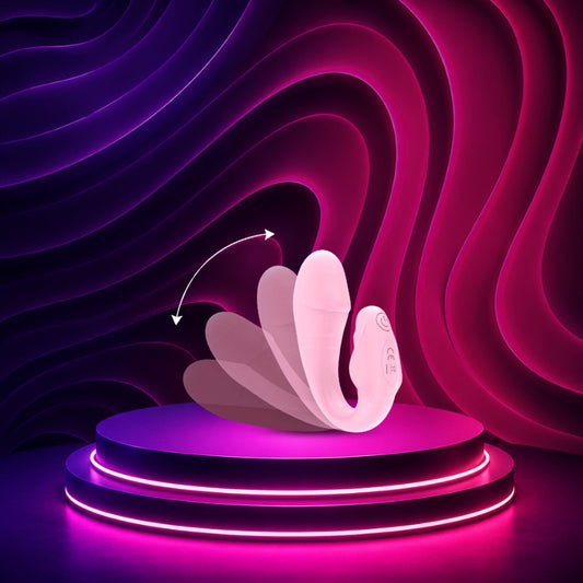 Remote Control U-Shaped Silicone Vibrating Massager Rechargeable Waterproof Design